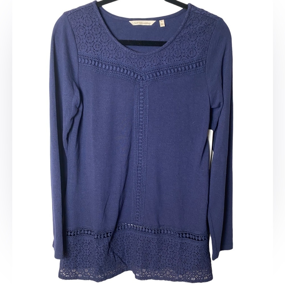 Soft Surroundings Lace Tunic Top